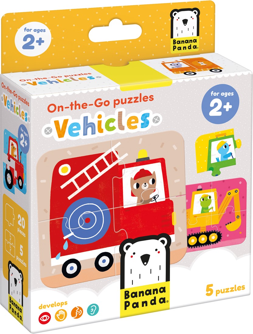 Banana Panda Banana Panda On-the-Go Puzzles - VEHICLES