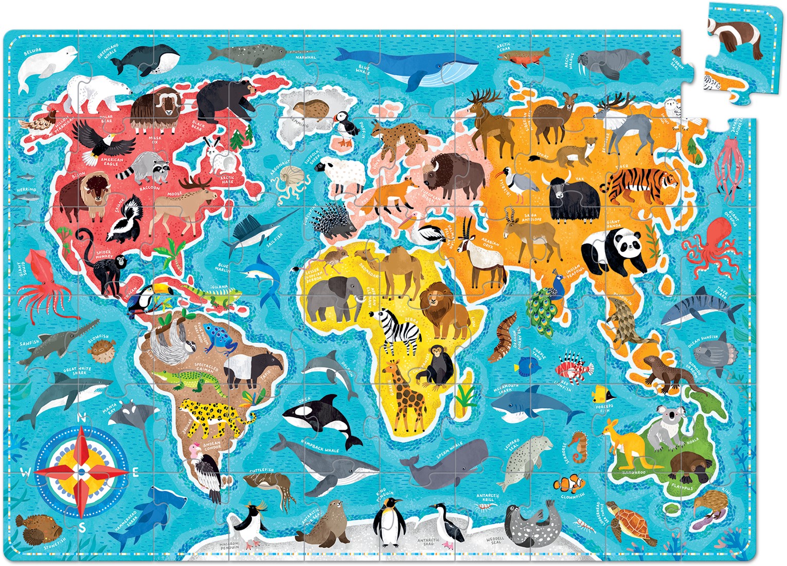 Banana Panda Banana Panda Puzzle Love - ANIMALS OF THE WORLD