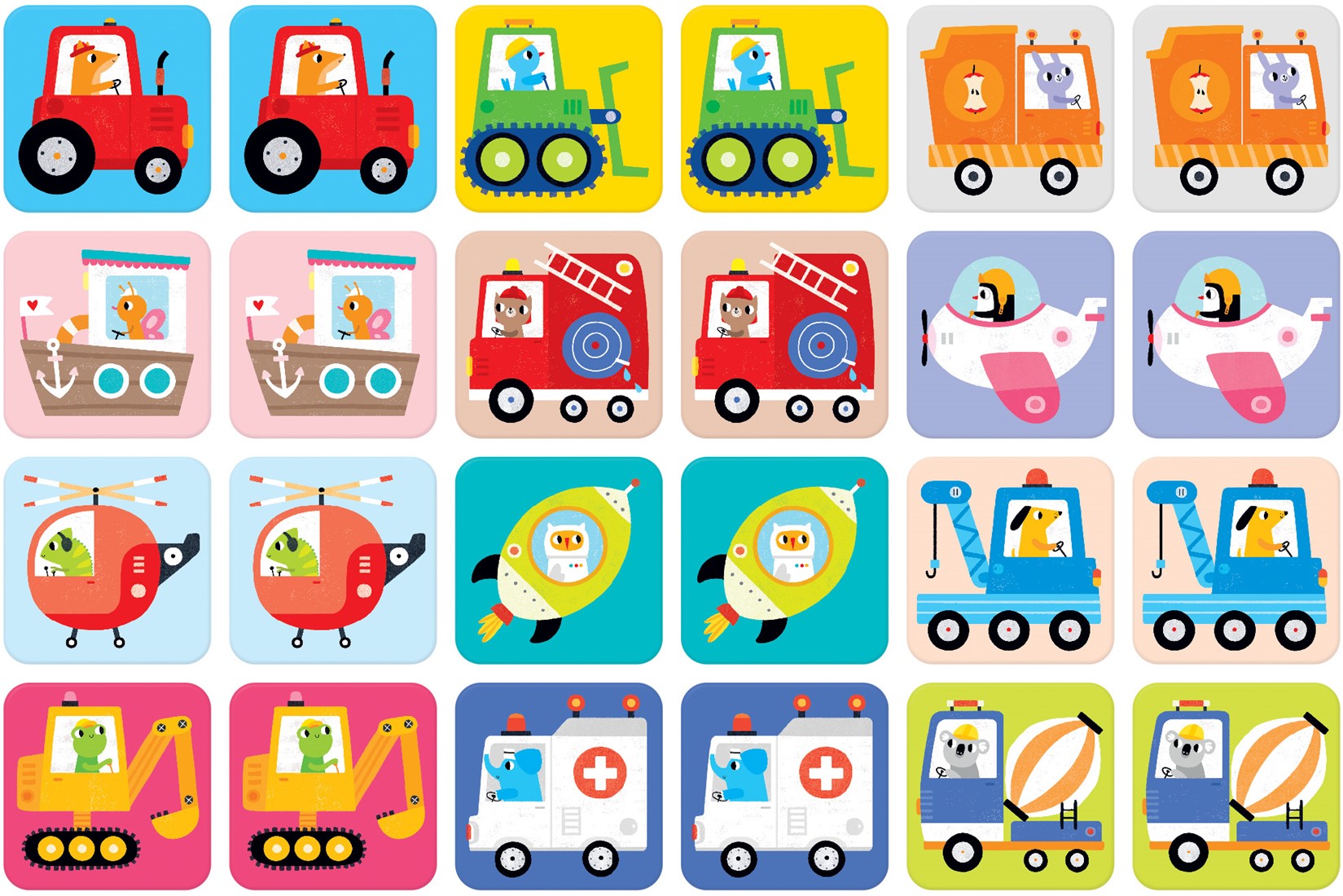 Banana Panda Banana Panda SUUUPER SIZE Memory Game - VEHICLES