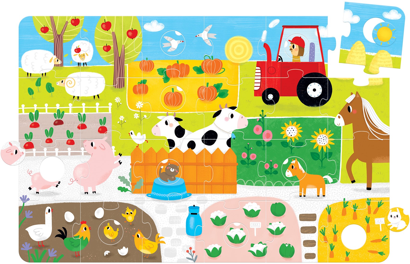 Banana Panda Banana Panda SUUUPER SIZE Puzzles - Farm Match Fun