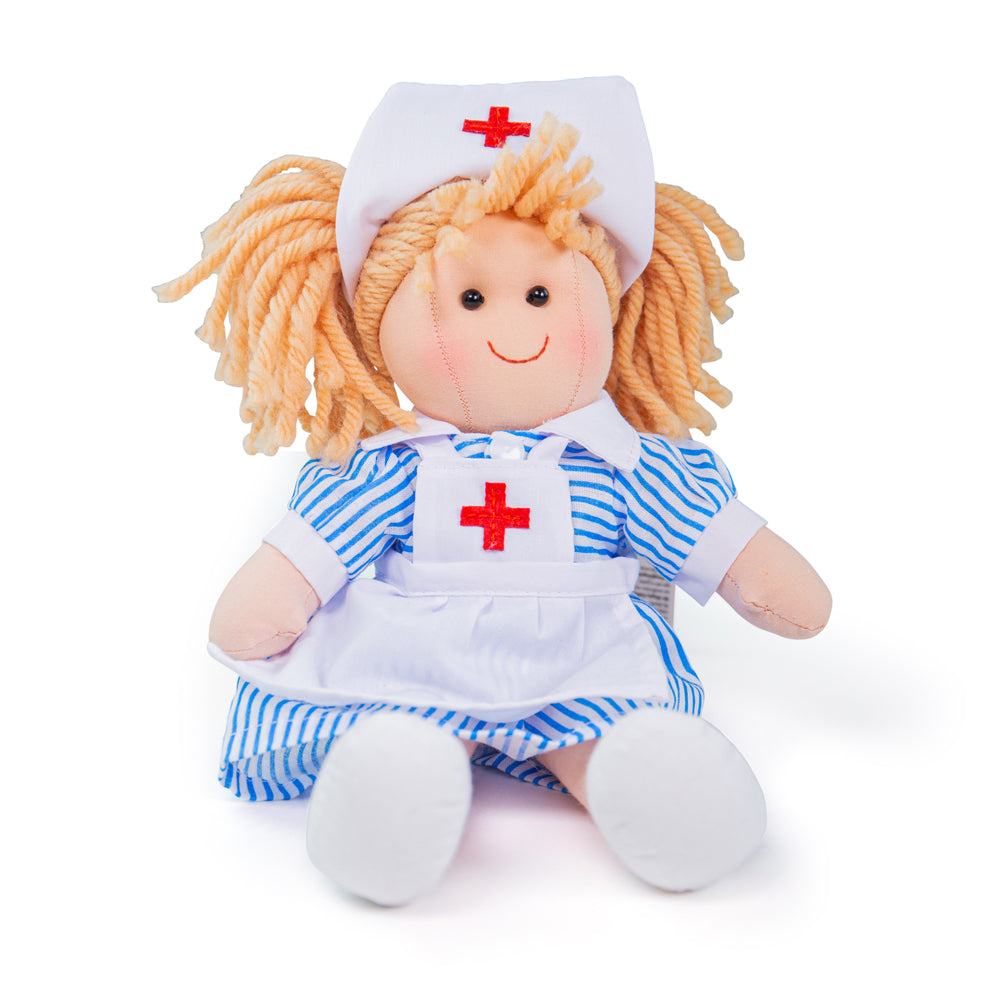 Bigjigs Toys Bigjigs Toys Kleine Puppe - Nurse Nancy