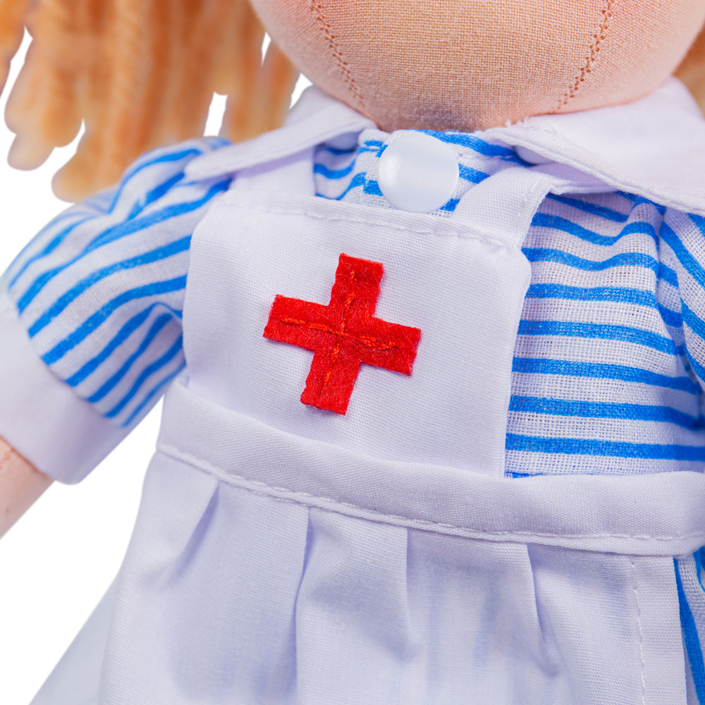 Bigjigs Toys Bigjigs Toys Kleine Puppe - Nurse Nancy