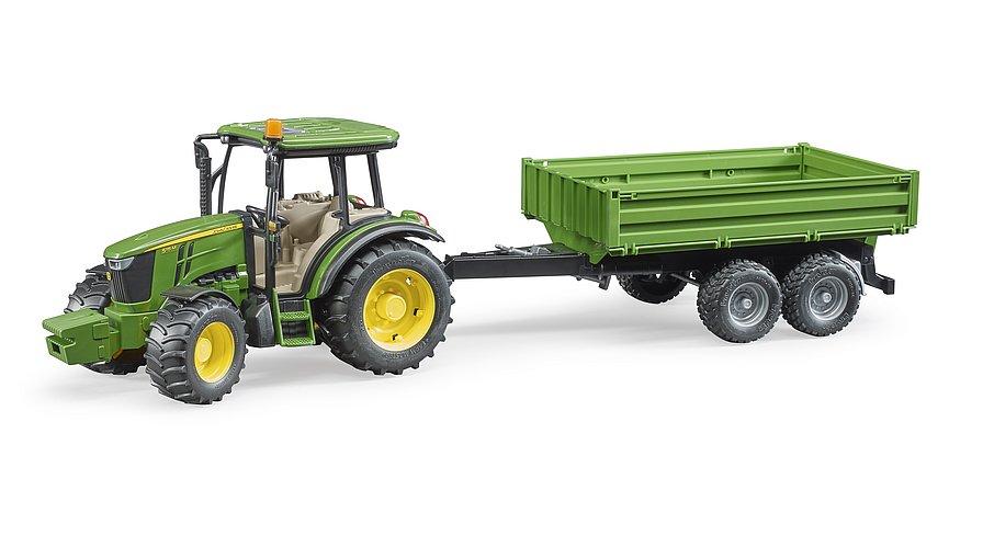 bruder bruder John Deere Traktor 5115M mit Kippanhänger