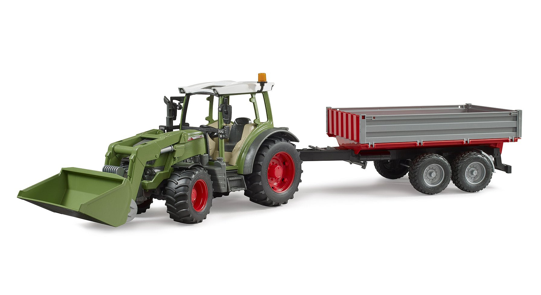 bruder bruder Fendt Vario 211 mit Frontlader und Kippanhänger