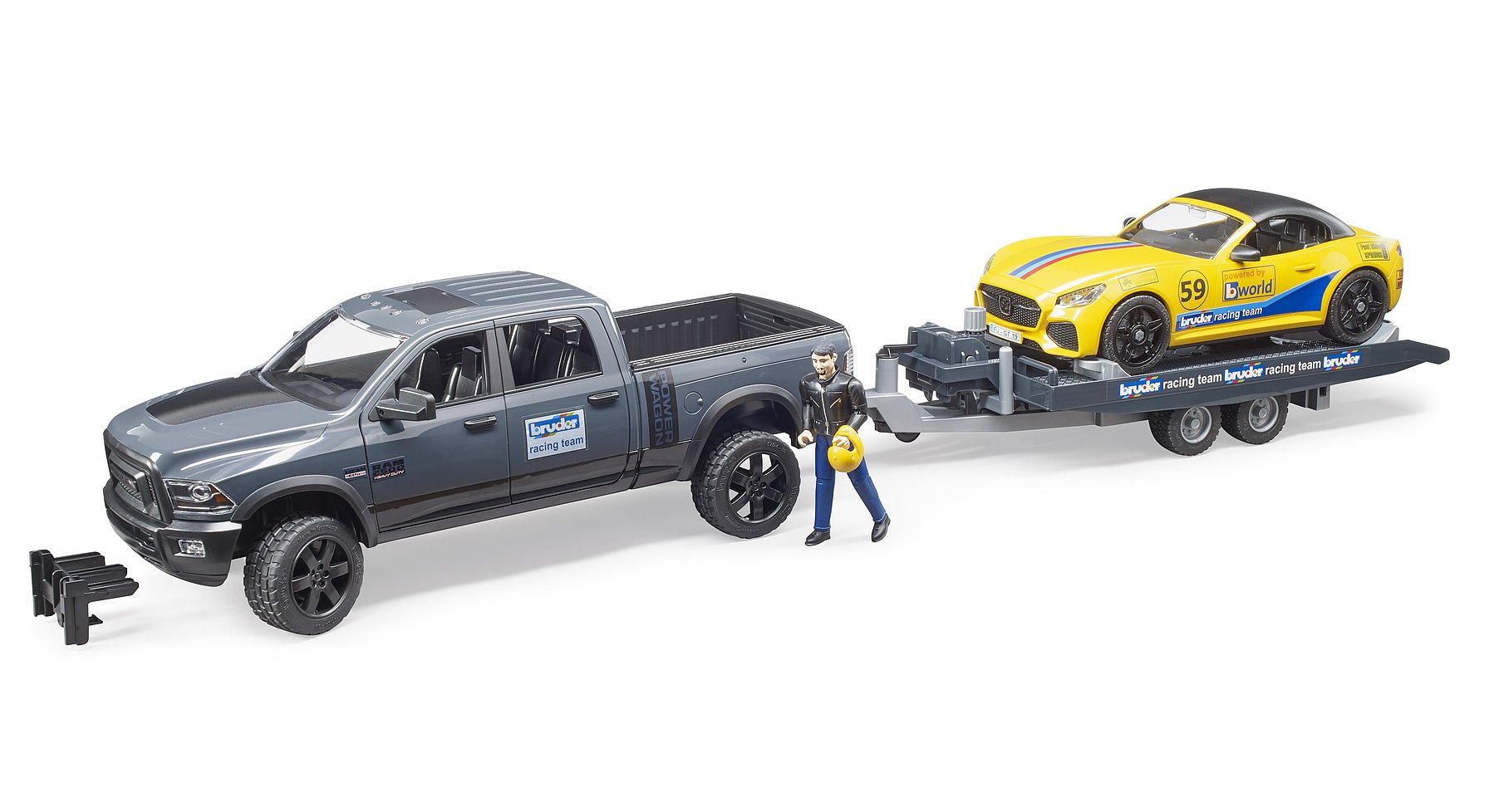 bruder bruder RAM 2500 Power Wagon + Roadster-Rennteam