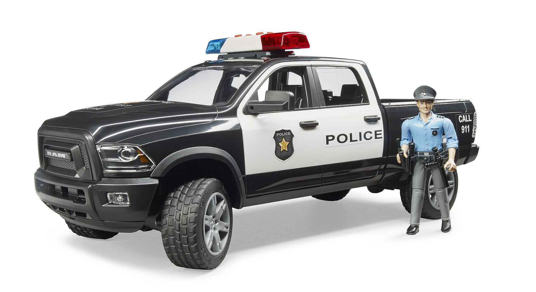 bruder bruder RAM 2500 Polizei-Pick-up-Truck mit Polizeibeamtem