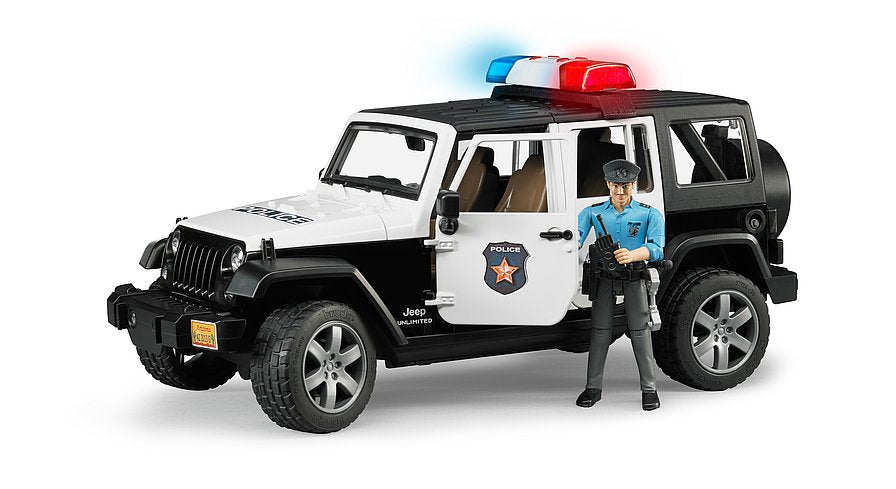 bruder bruder Jeep Wrangler Unlimited Rubicon Polizeifahrzeug mit Zubehör