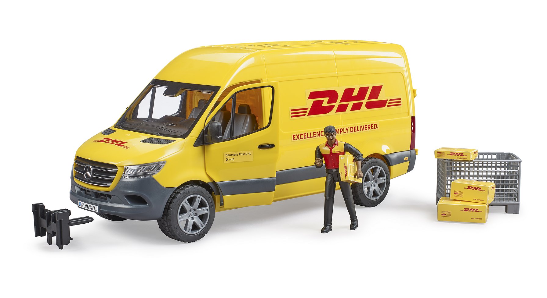 bruder bruder MB Sprinter DHL mit Fahrer