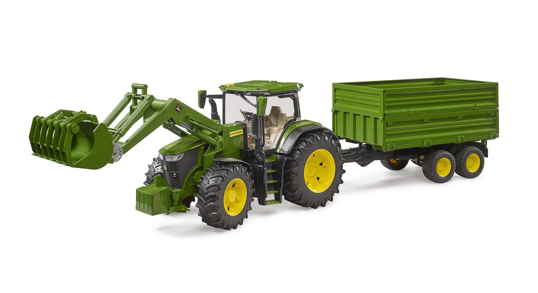 bruder bruder John Deere 7R 350 mit Frontlader + Kippanhänger