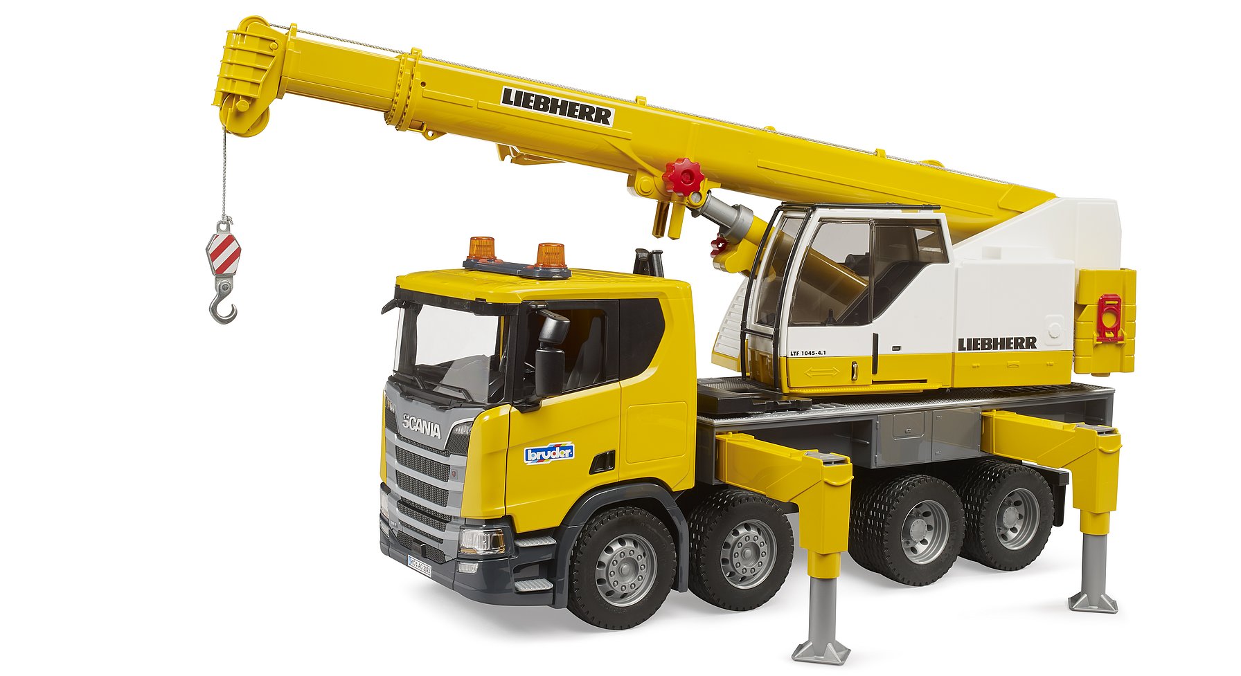 bruder bruder Scania Super 560R Liebherr-Kranwagen mit Licht- und Soundmodul