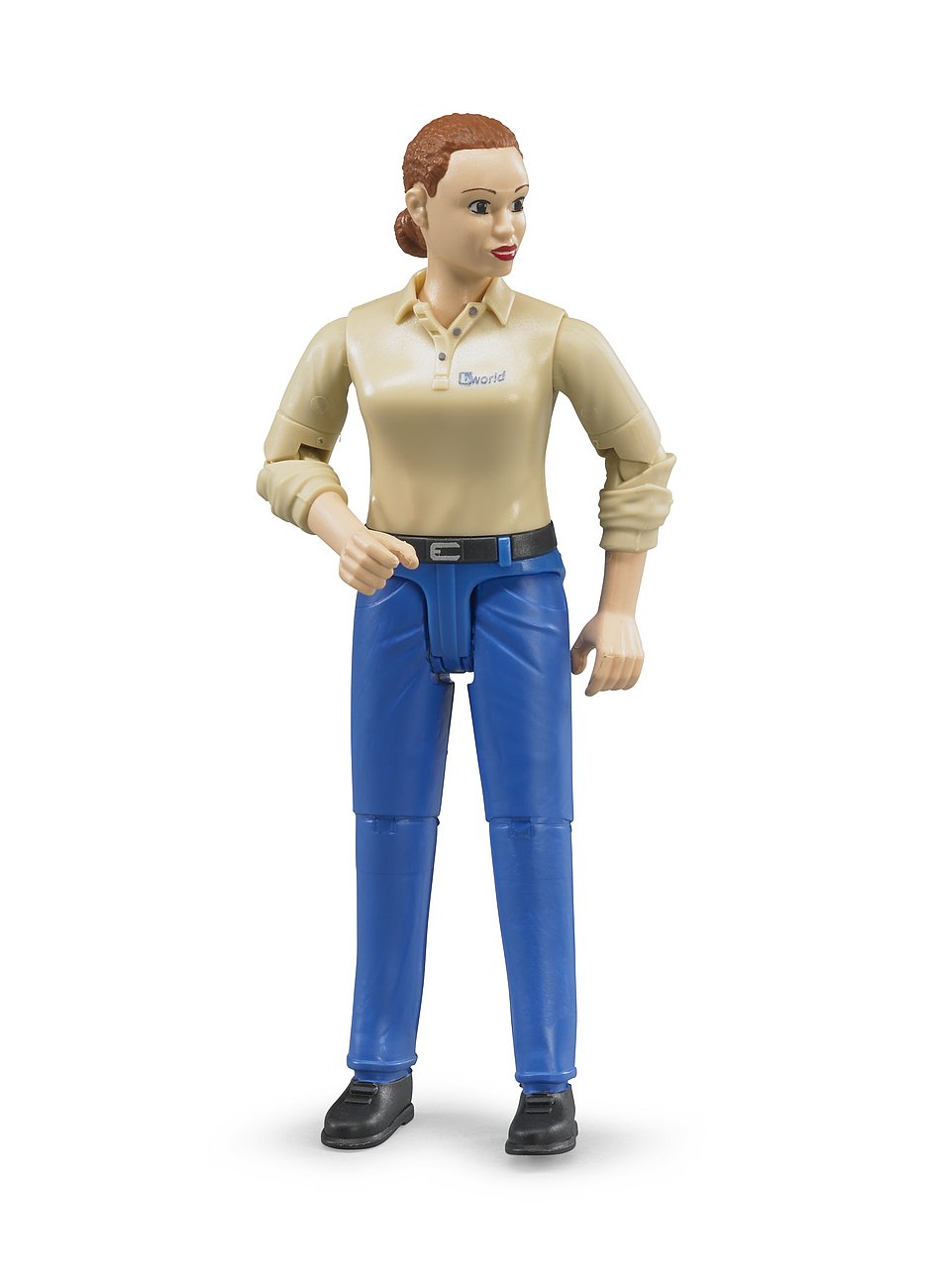 bruder bruder BWorld Figur: Frau, Helle Haut, Rote Haare, Blaue Jeans
