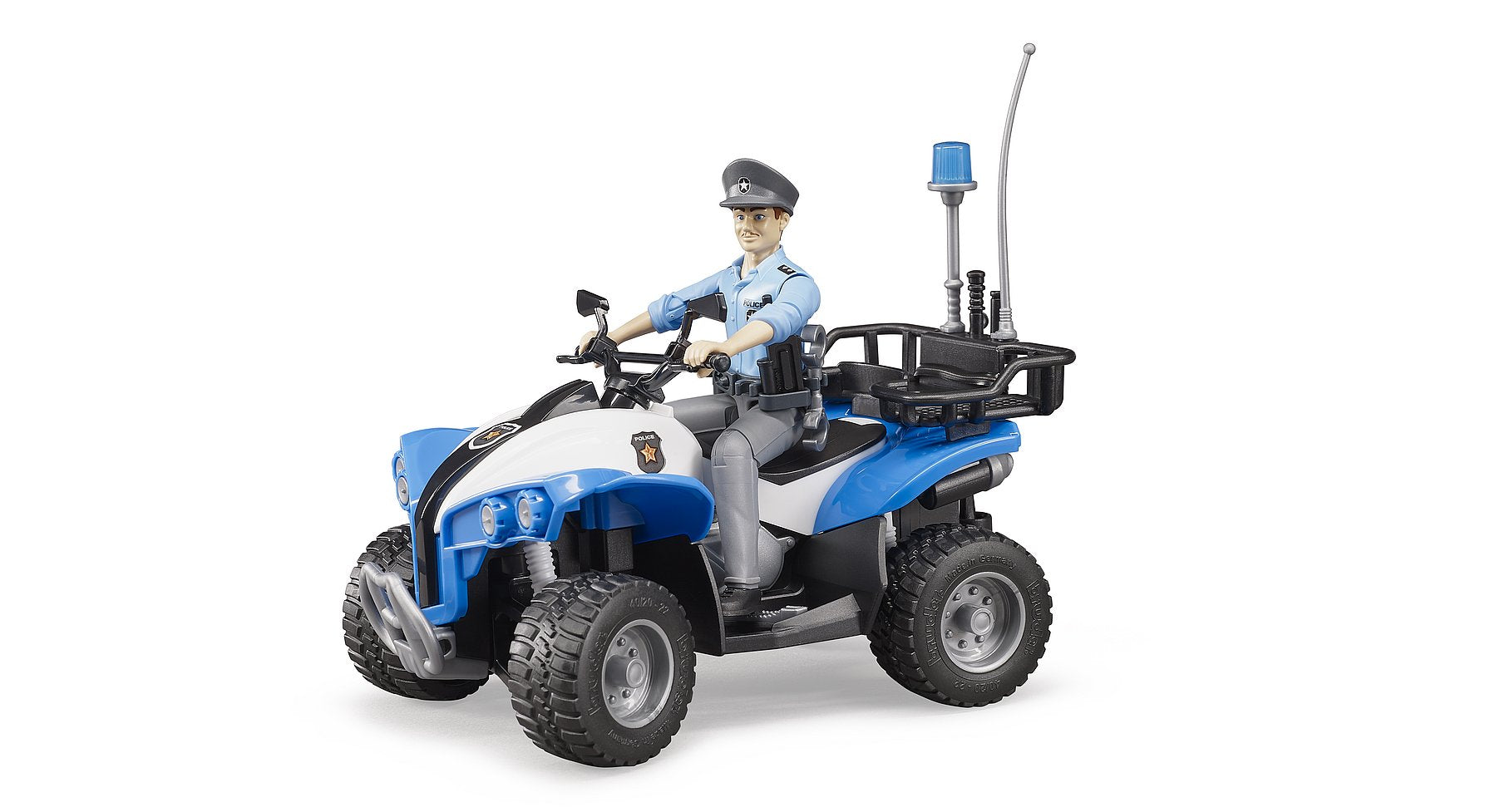 bruder bruder Polizei-Quad mit Polizeibeamten und Zubehör