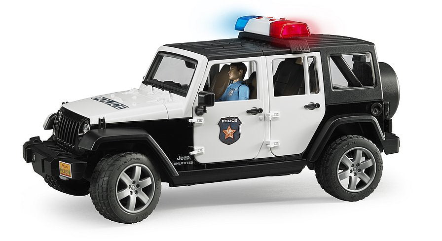 bruder bruder Jeep Wrangler Unlimited Rubicon Polizeifahrzeug mit Zubehör