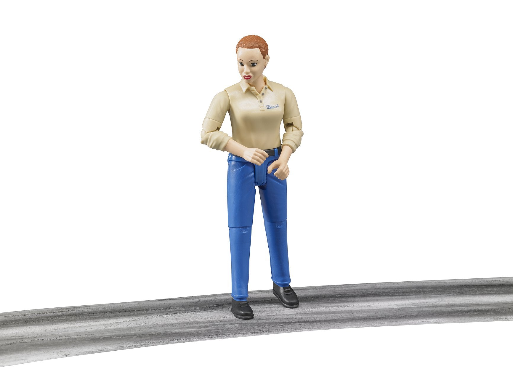 bruder bruder BWorld Figur: Frau, Helle Haut, Rote Haare, Blaue Jeans