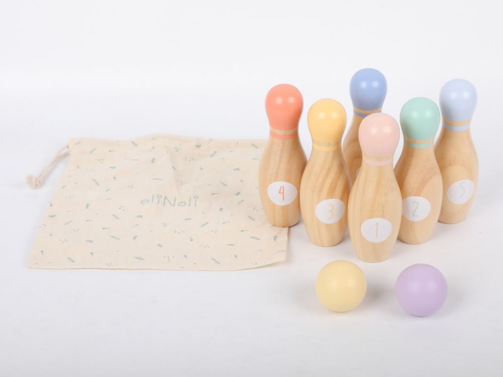 ELIS DESIGN EliNeli Bowling-Set aus Holz