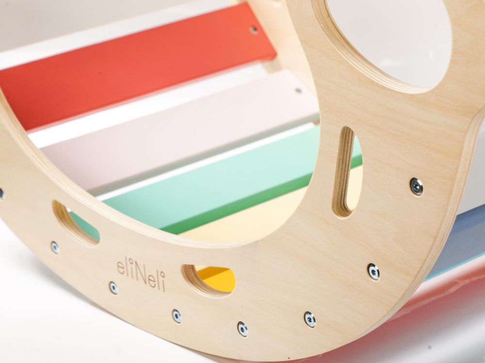 ELIS DESIGN EliNeli Montessori 5in1 Kletterwippe für Kinder