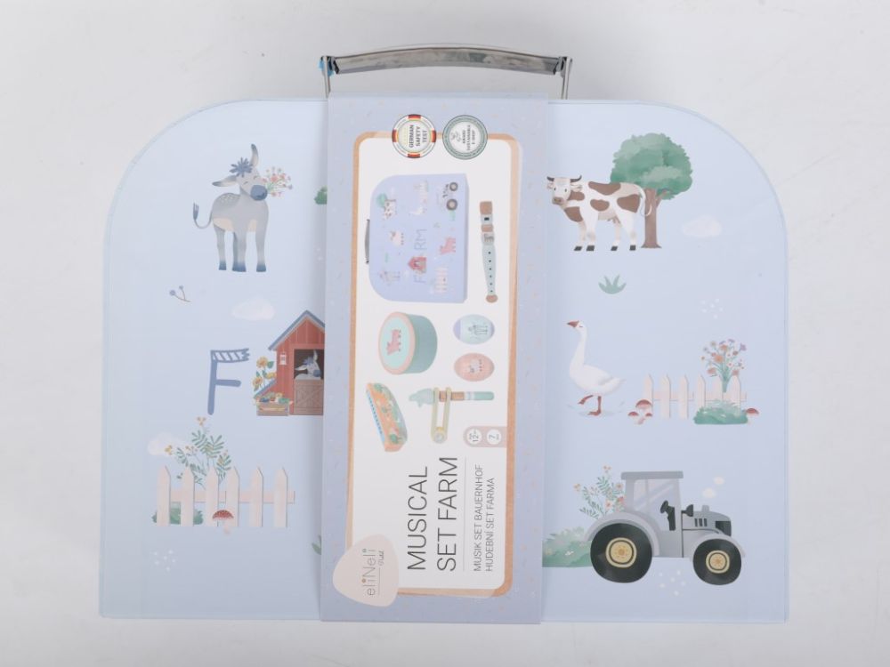 ELIS DESIGN EliNeli Musikalisches Set für Kinder - Farm