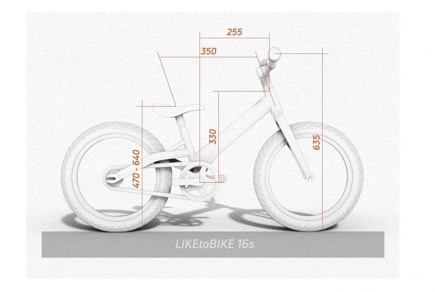 KOKUA BIKES USA KOKUA BIKES USA Like to Bike 16s Tretfahrrad für Kinder