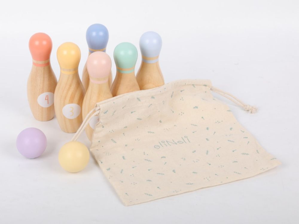 ELIS DESIGN EliNeli Bowling-Set aus Holz