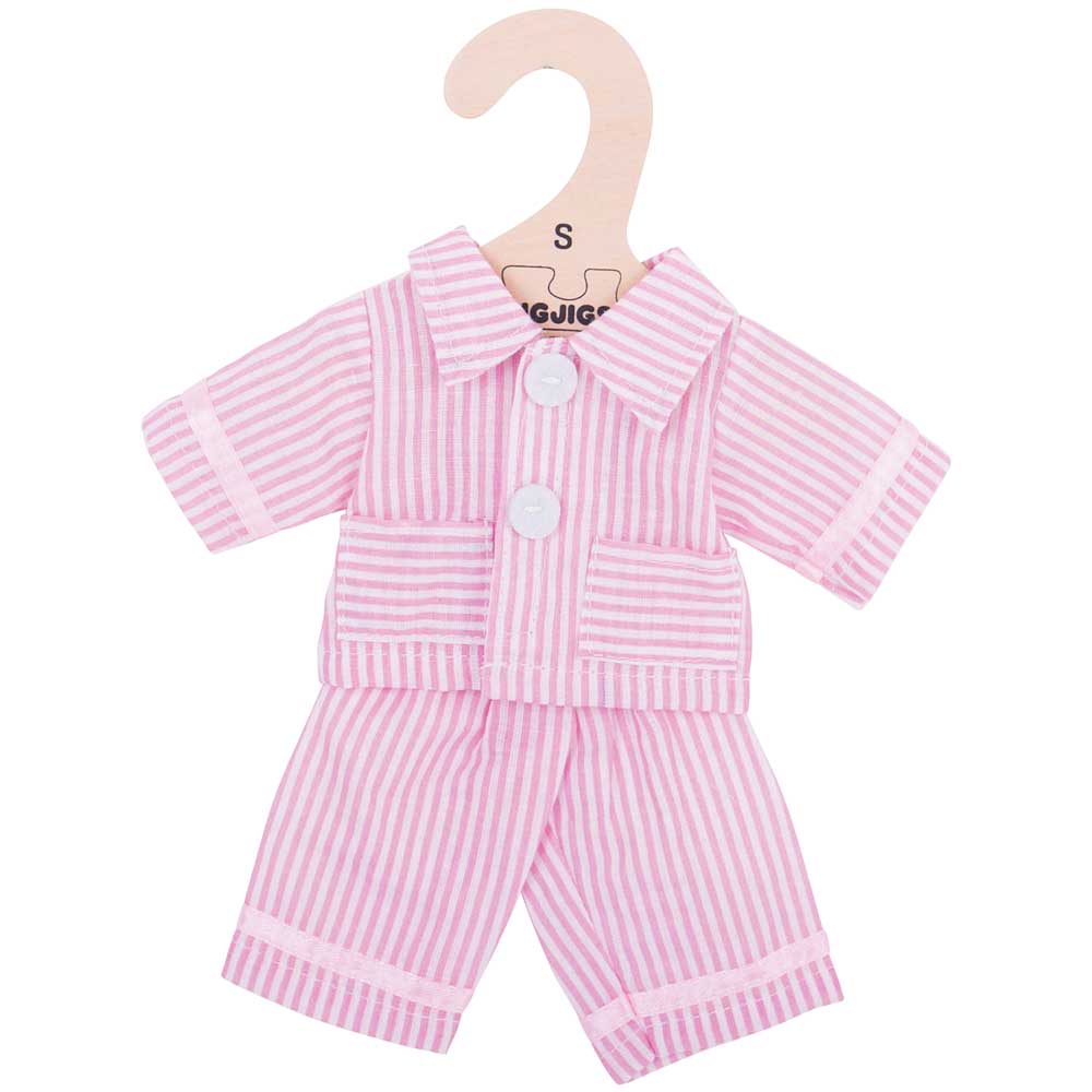 Bigjigs Toys Bigjigs Toys Puppenkleidung - Rosa Pyjamas