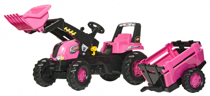 rolly toys rollyJunior Frontlader und Anhänger - Rosa