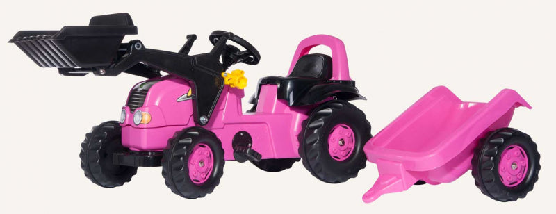 rolly toys rollyKid Frontlader und Anhänger - Rosa