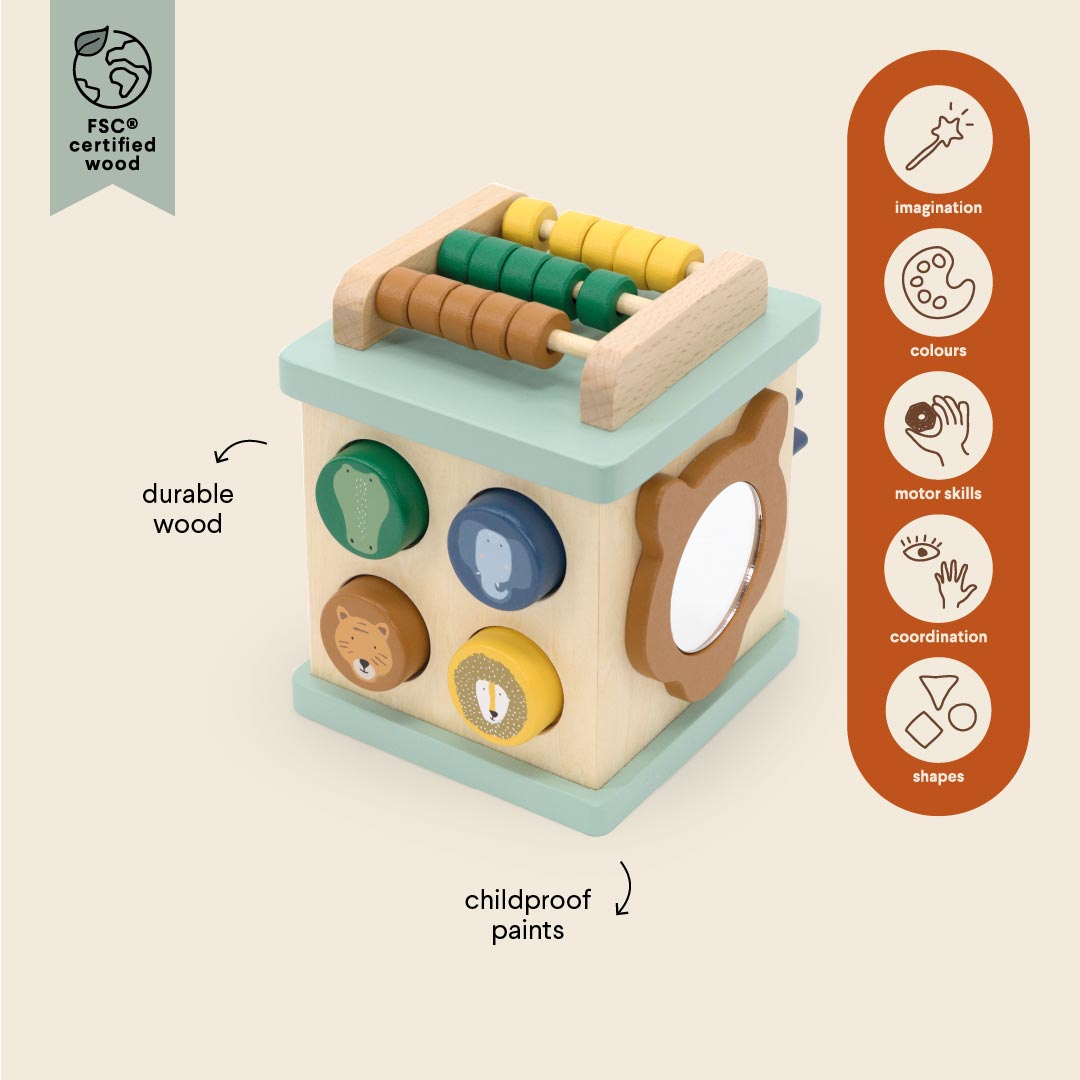 Trixie Trixie Kleiner Aktivitätswürfel aus Holz - Tierdesigns