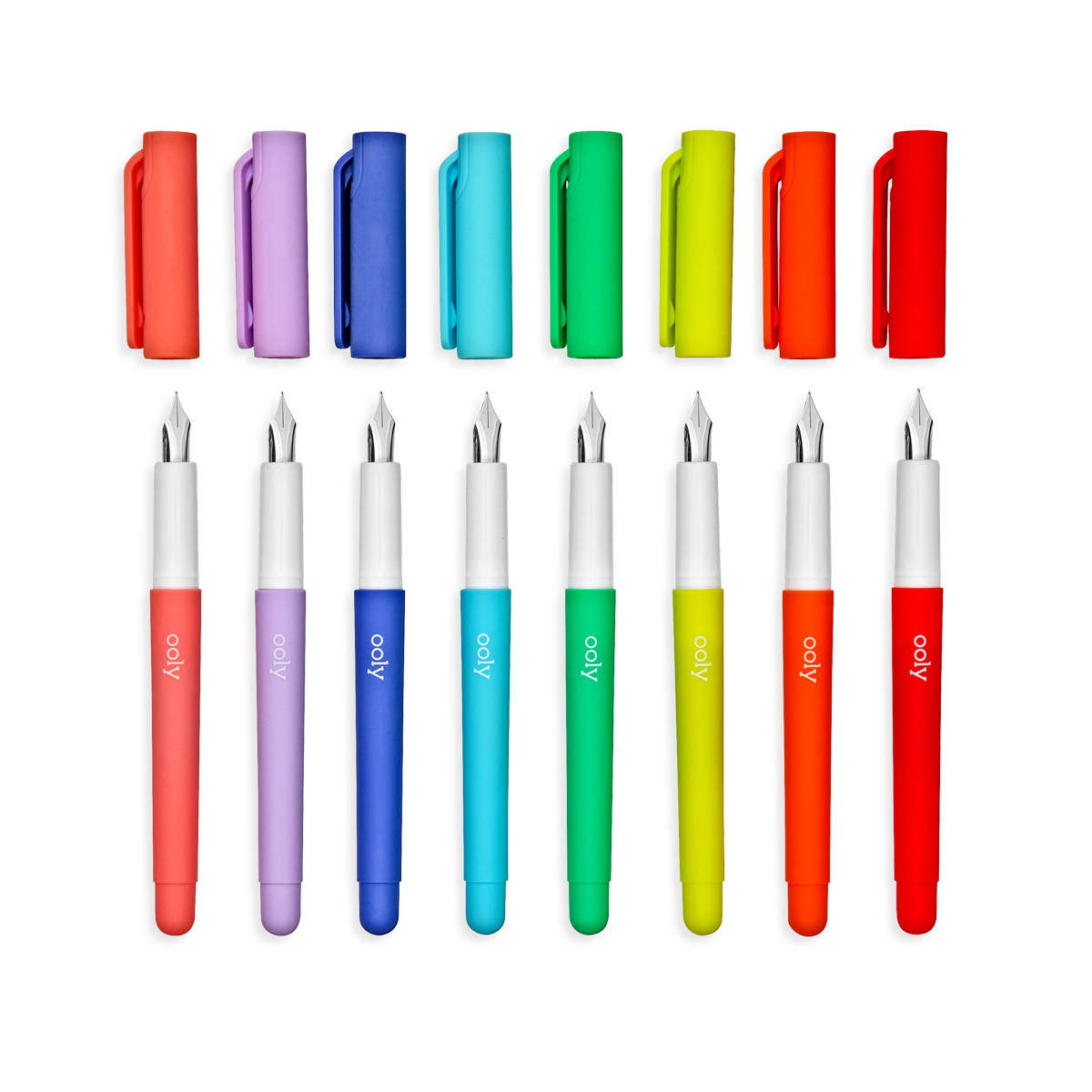 Ooly Farben der Liebe - Füllfederhalter-Set mit 8 🌈动生成Sie ein regenbogenfarbenes Kunstwerk mit jedem Strich!🎨💖