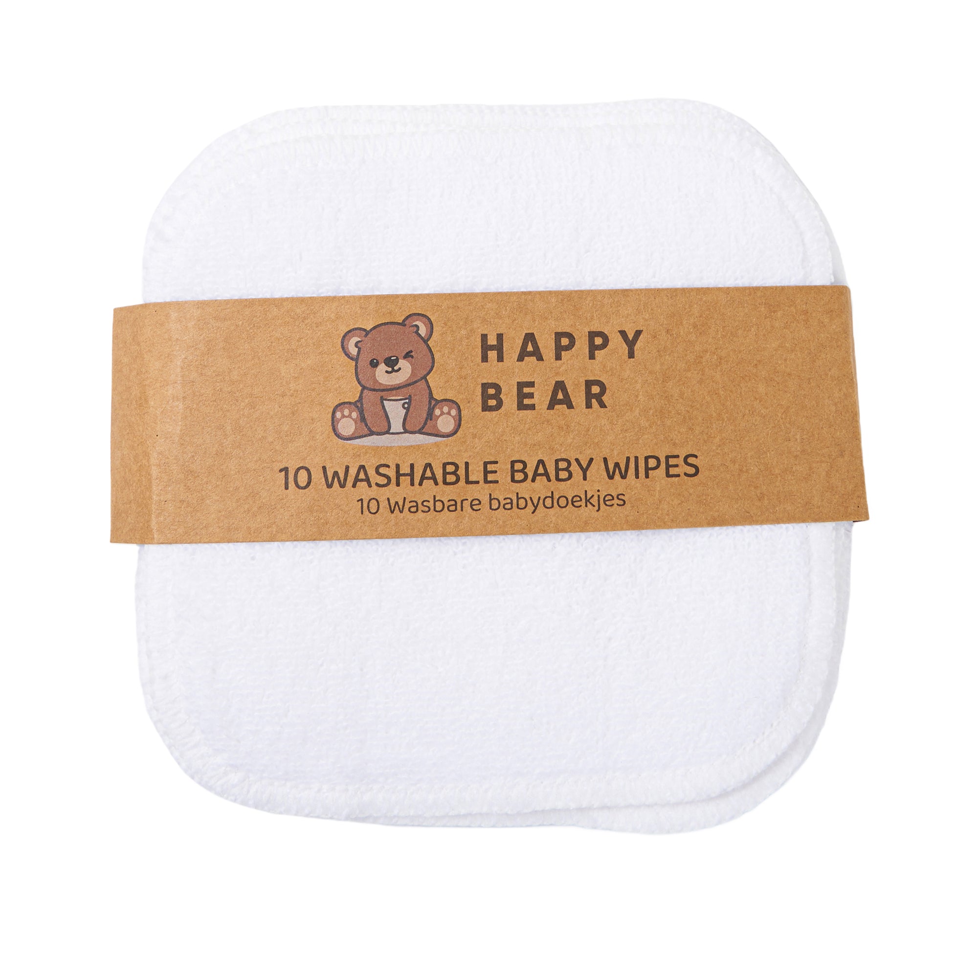 HappyBear Babytücher-Set (10 Stück aus Baumwolle)