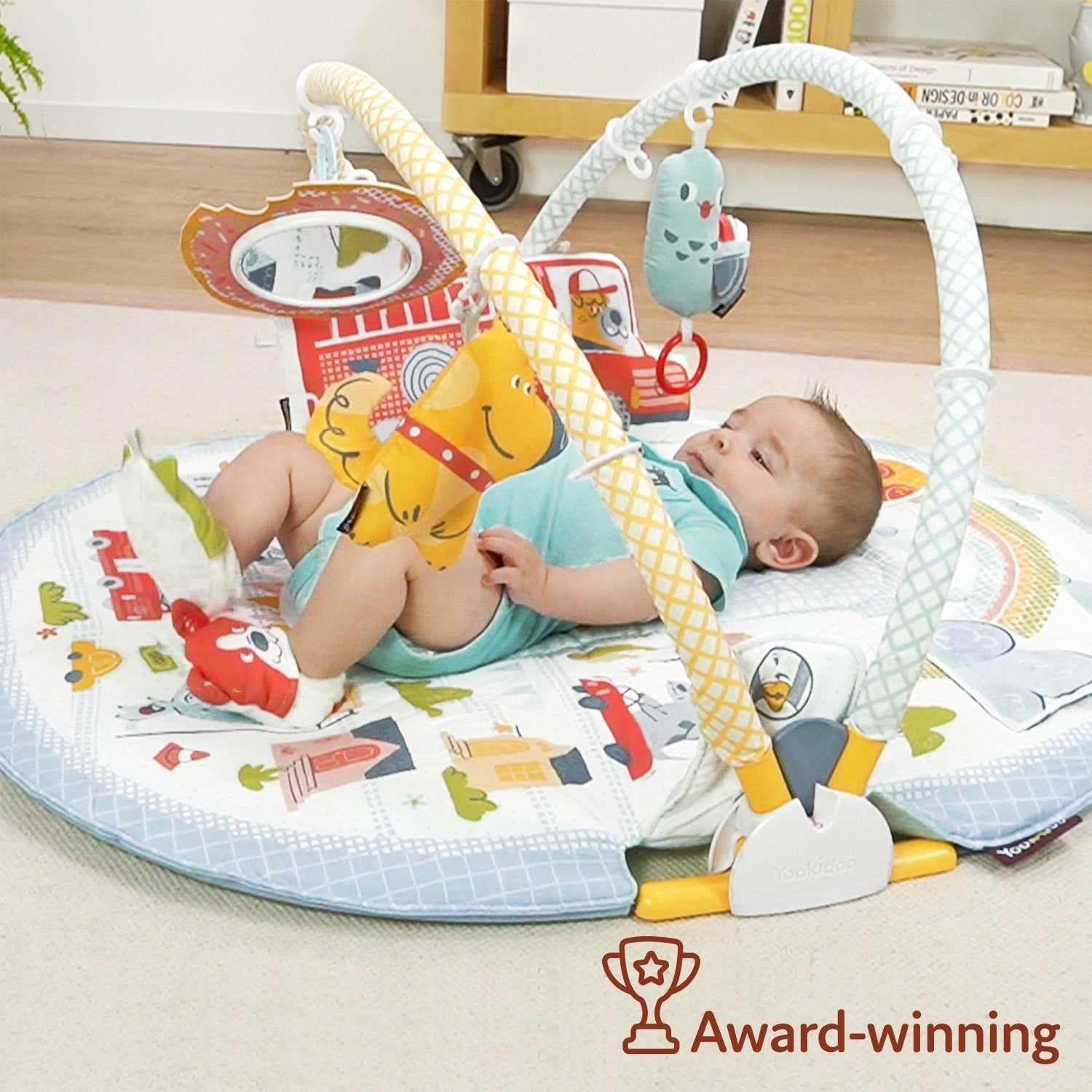 Baby-Spielmatte mit Sitzfunktion: Förderung der motorischen Entwicklung und  sensorischen Erkundung.