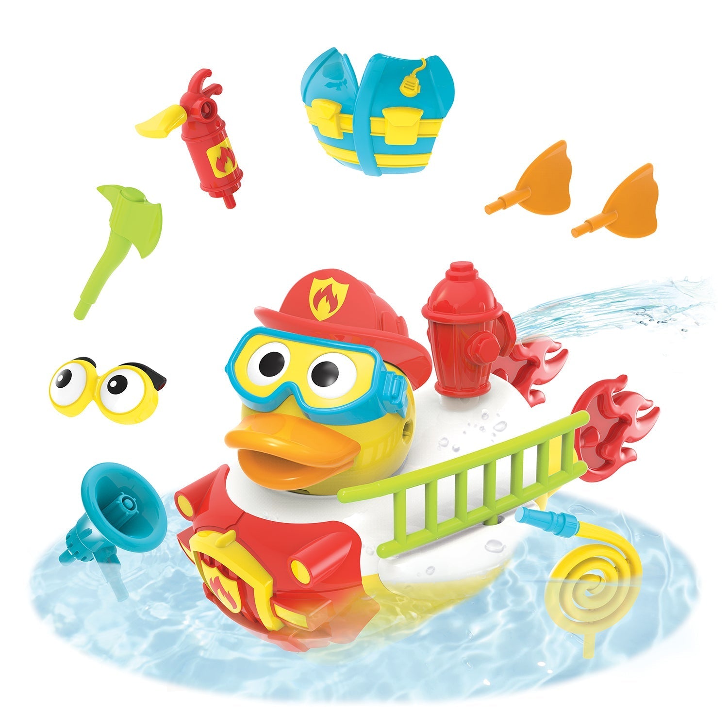 Yookidoo Feuerwehr-Ente: Kreativer Wasserspaß