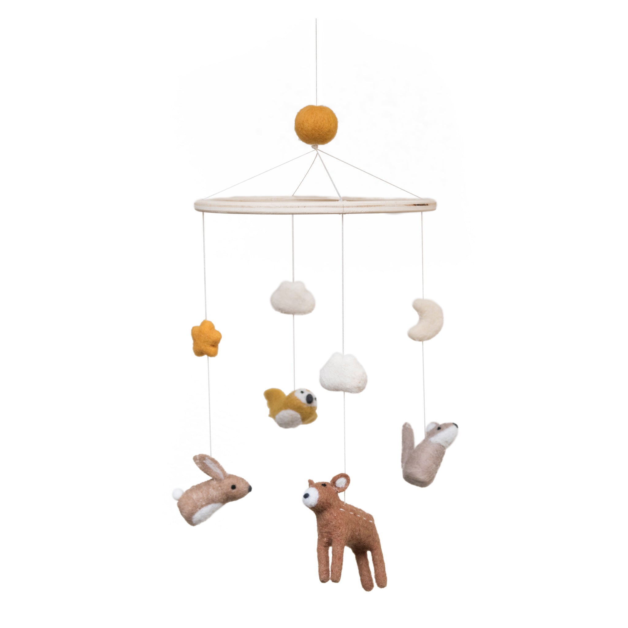 Sebra Sebra Filz-Babymobile, Nightfall - Sebra Sleep - Beige