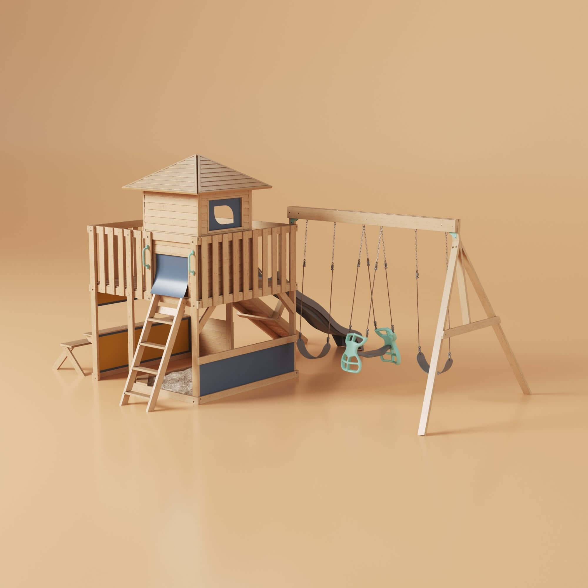 Petit Seal Alpaca Wobble World: Spielparadies Premium-Spielturm für Kinder Gartenabenteuer