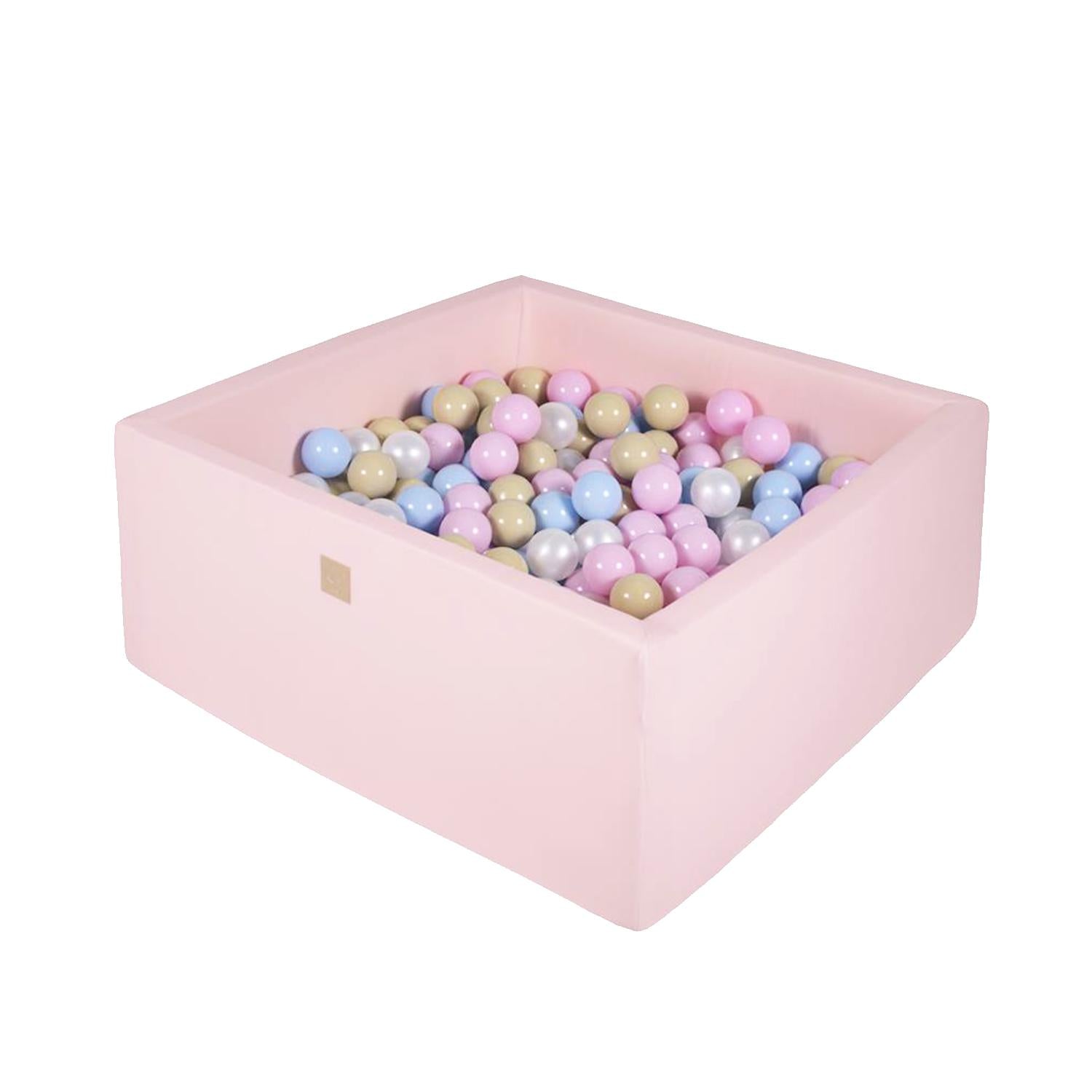KiddoWorld Rosafarbener Bällebad mit Bällen - Candy-Set