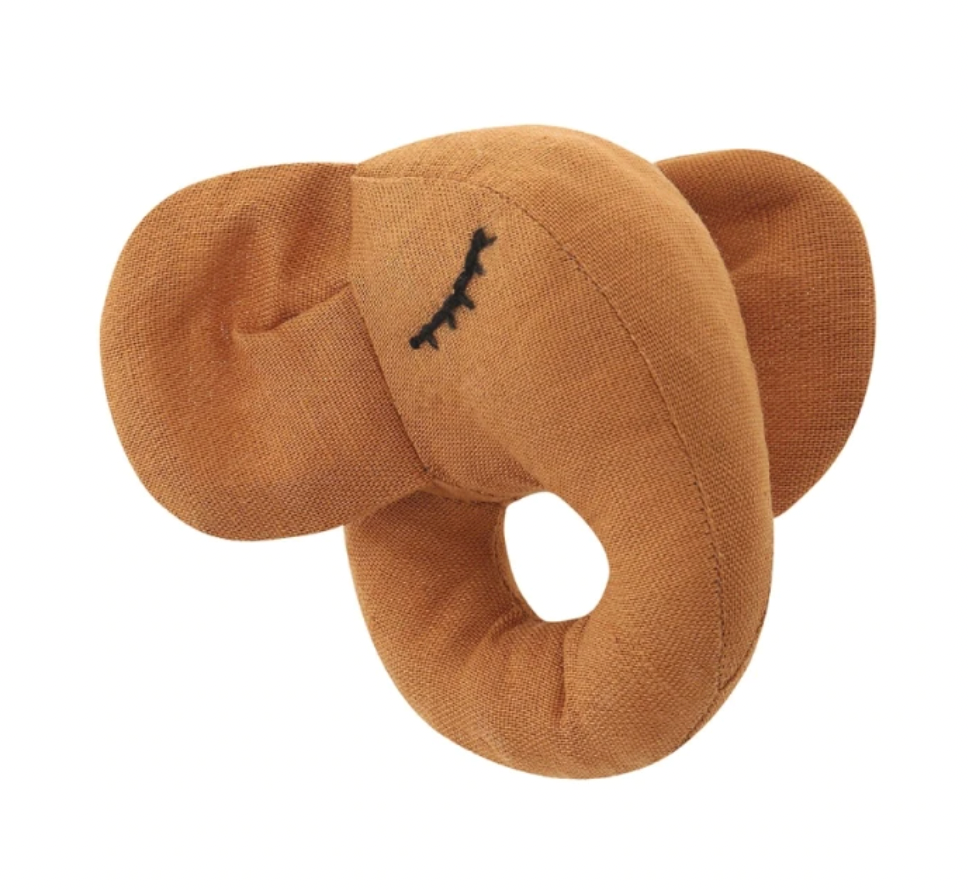 Annie & Charles Annie & Charles® Babyrassel Elefant aus Bio-Baumwolle - Accessoires für Babys.