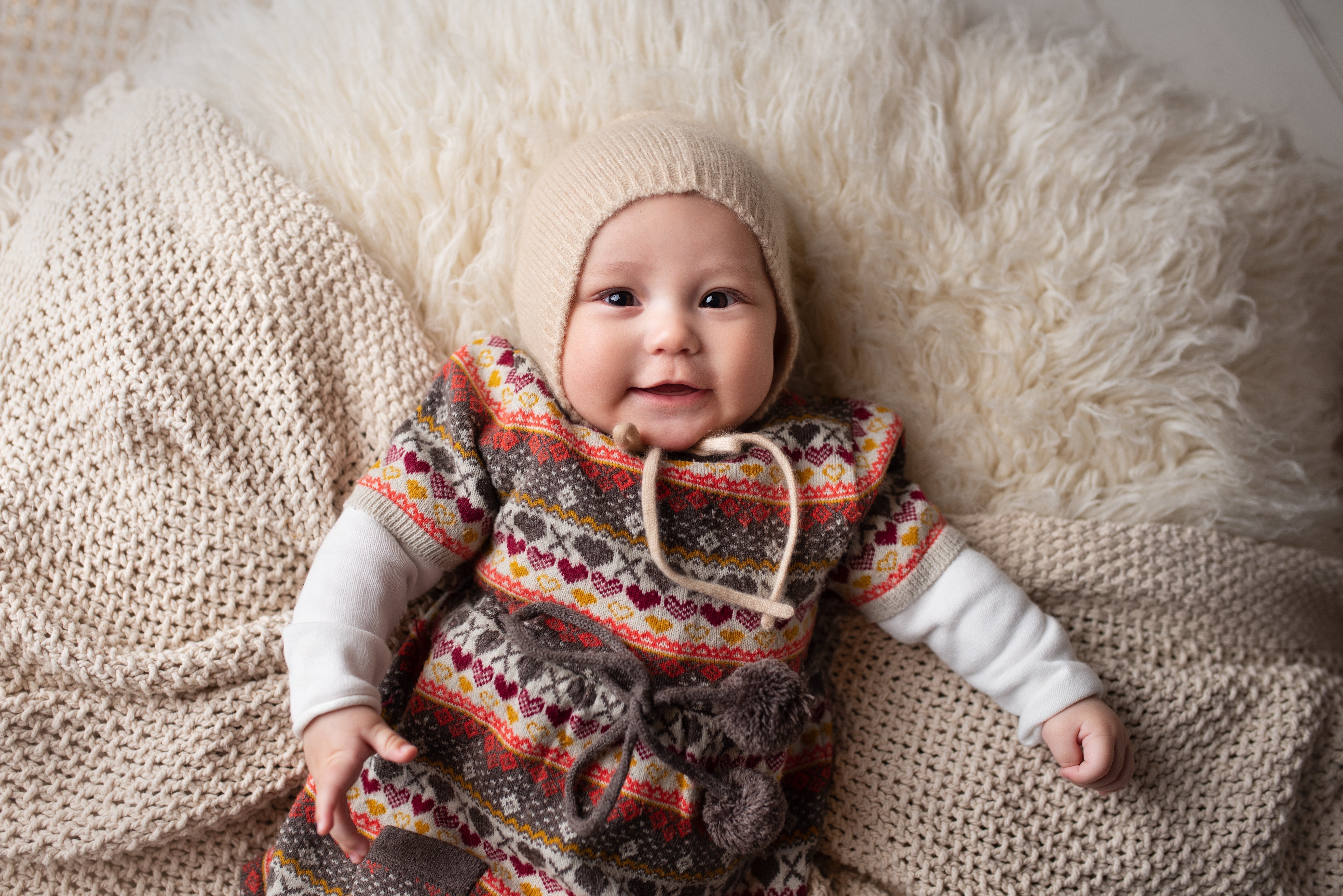 Little Steppe Klassischer Kaschmir Baby-Strickmütze | Baby- und Kinderhüte