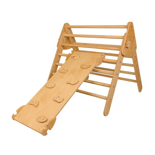FARNORA Set aus 2 Kletterdreiecken Pikler und Rampe (groß) - Für aktive Kinder