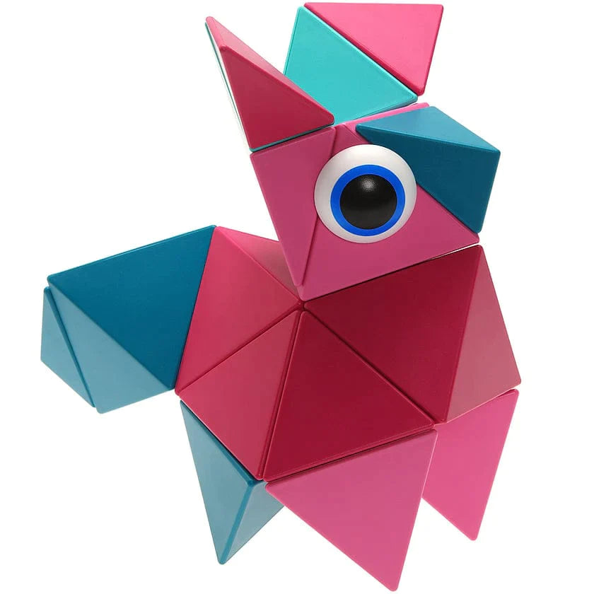 Trido Trido Flamingo Medium - Magnetisches Bausteine-Set mit 24 Teilen