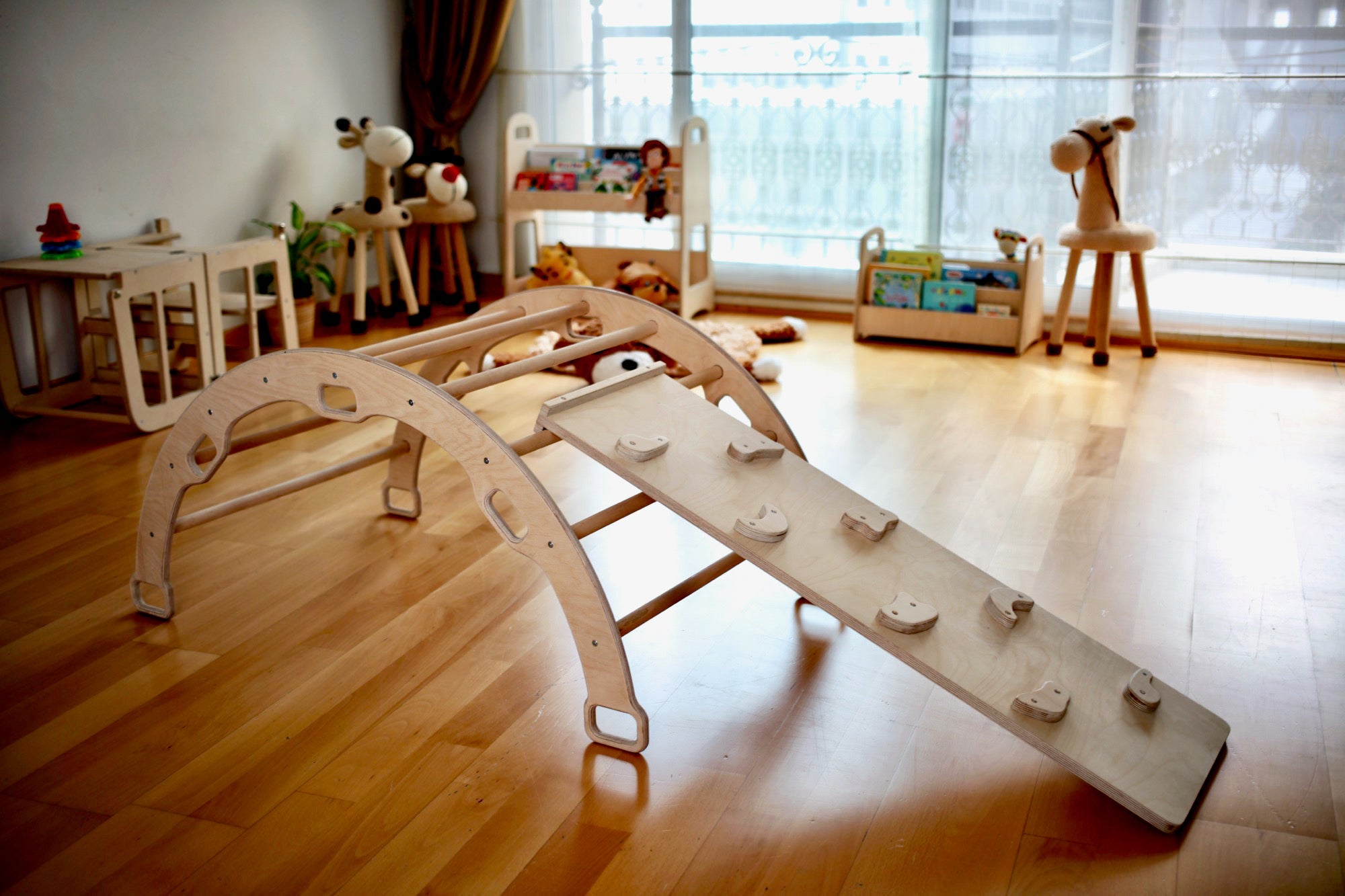 kidodido Kinder Spielzeug aus Holz - 3-teiliges Kletterset