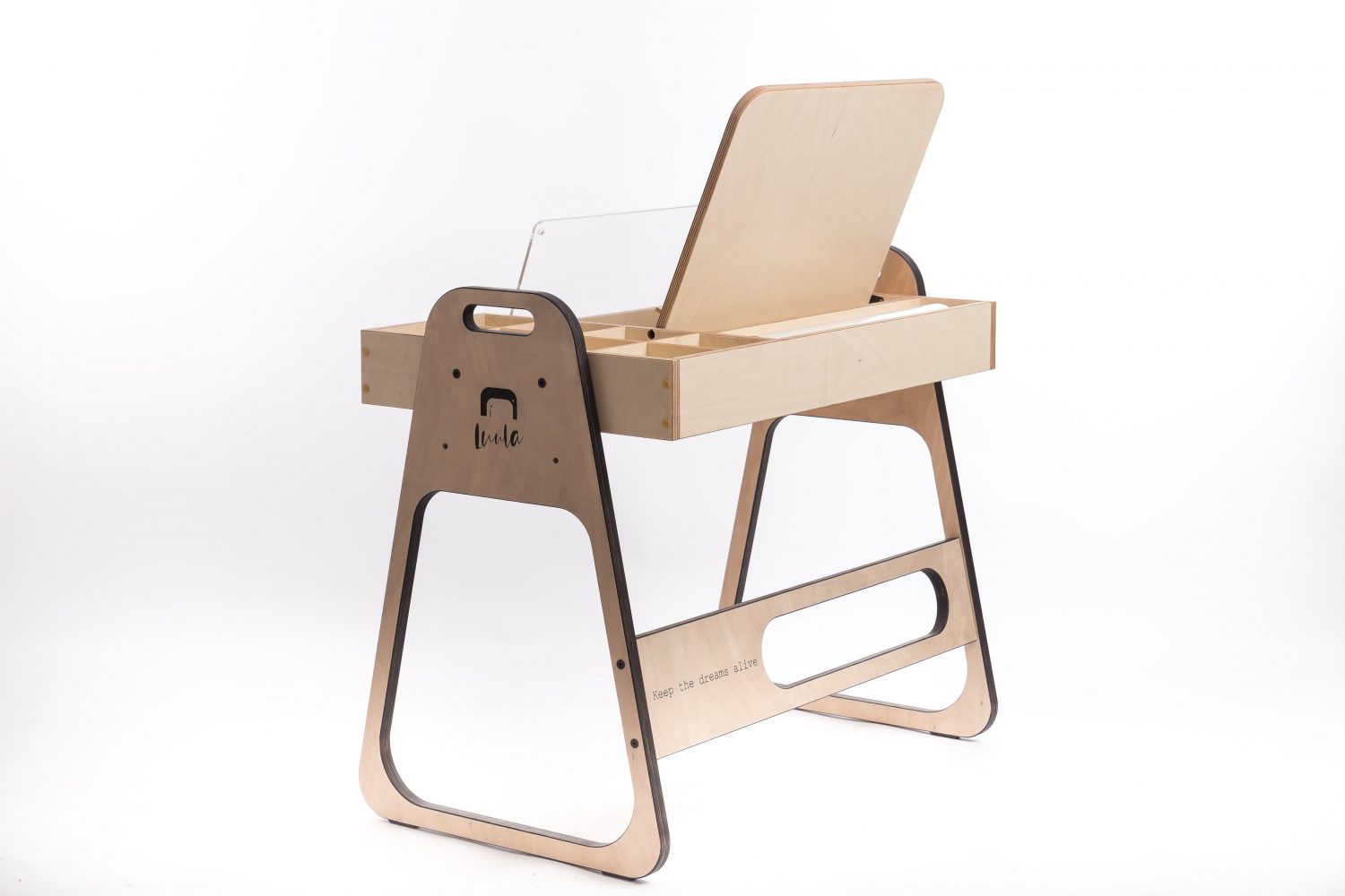 LuuLa Verstellbarer Kinder Kunsttisch und Stuhl Set Julle