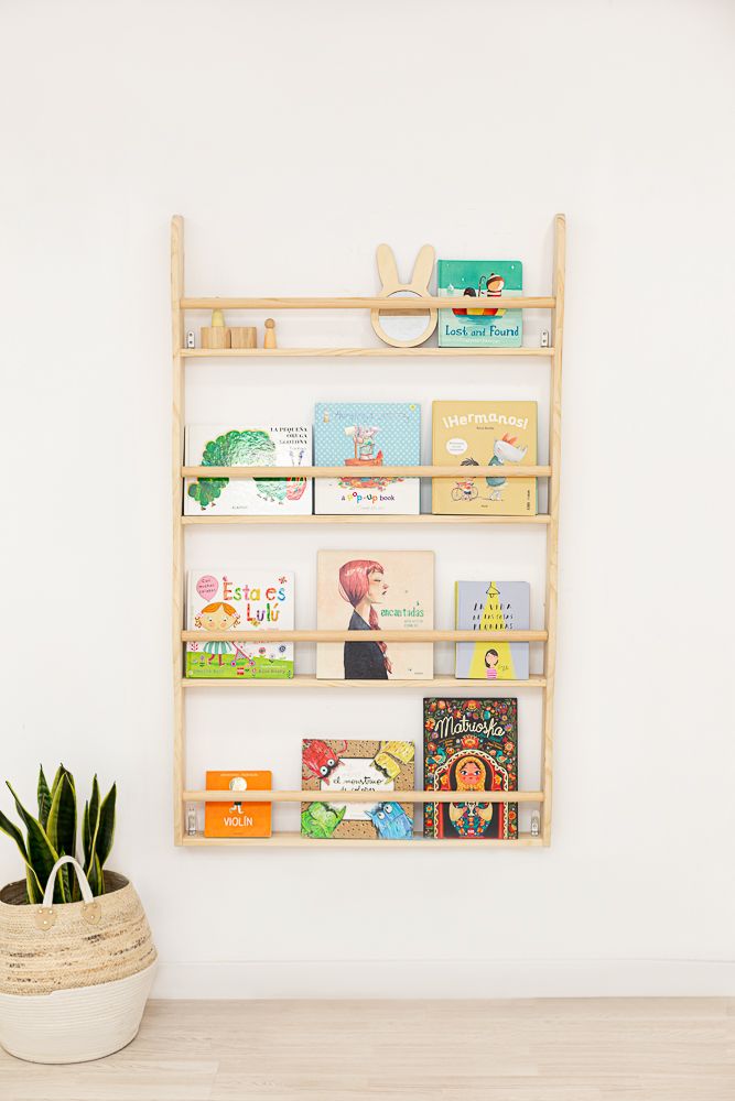minipiu Librería infantil ondas: Kinderbücher in Wellenform für ein spielerisches Zuhause