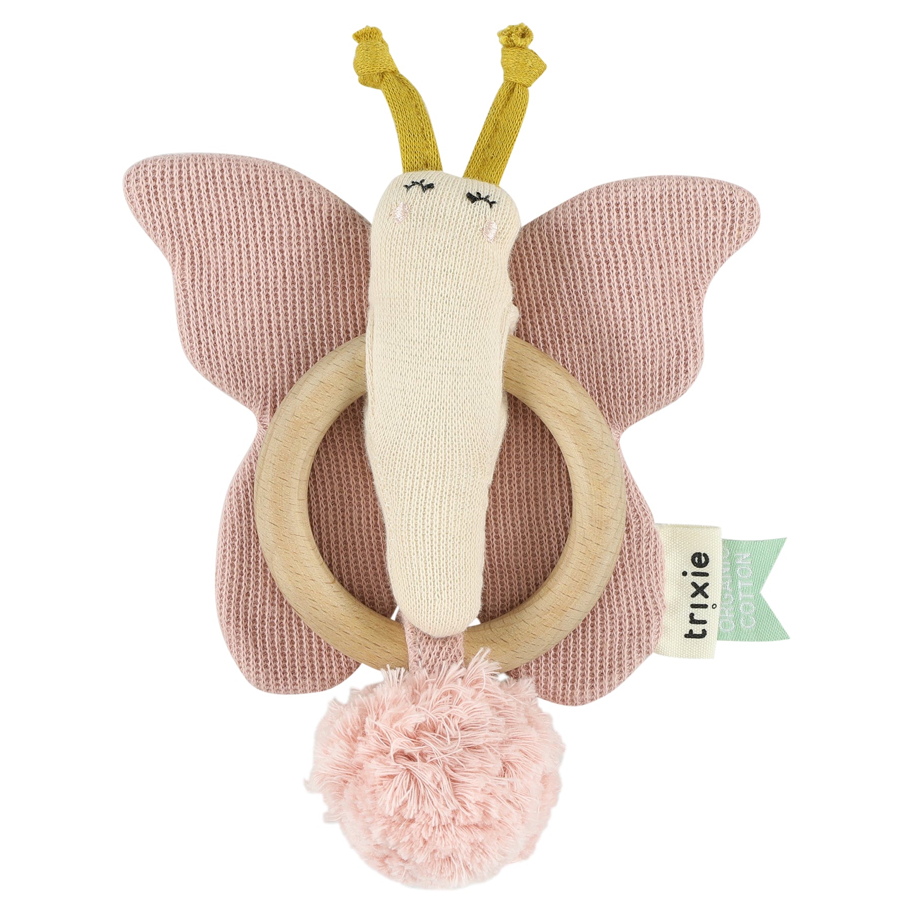 Trixie Zauberhafter Schmetterling Beißring aus Bio-Baumwolle - Weiche Entspannung für Neugeborene 🦋🌈