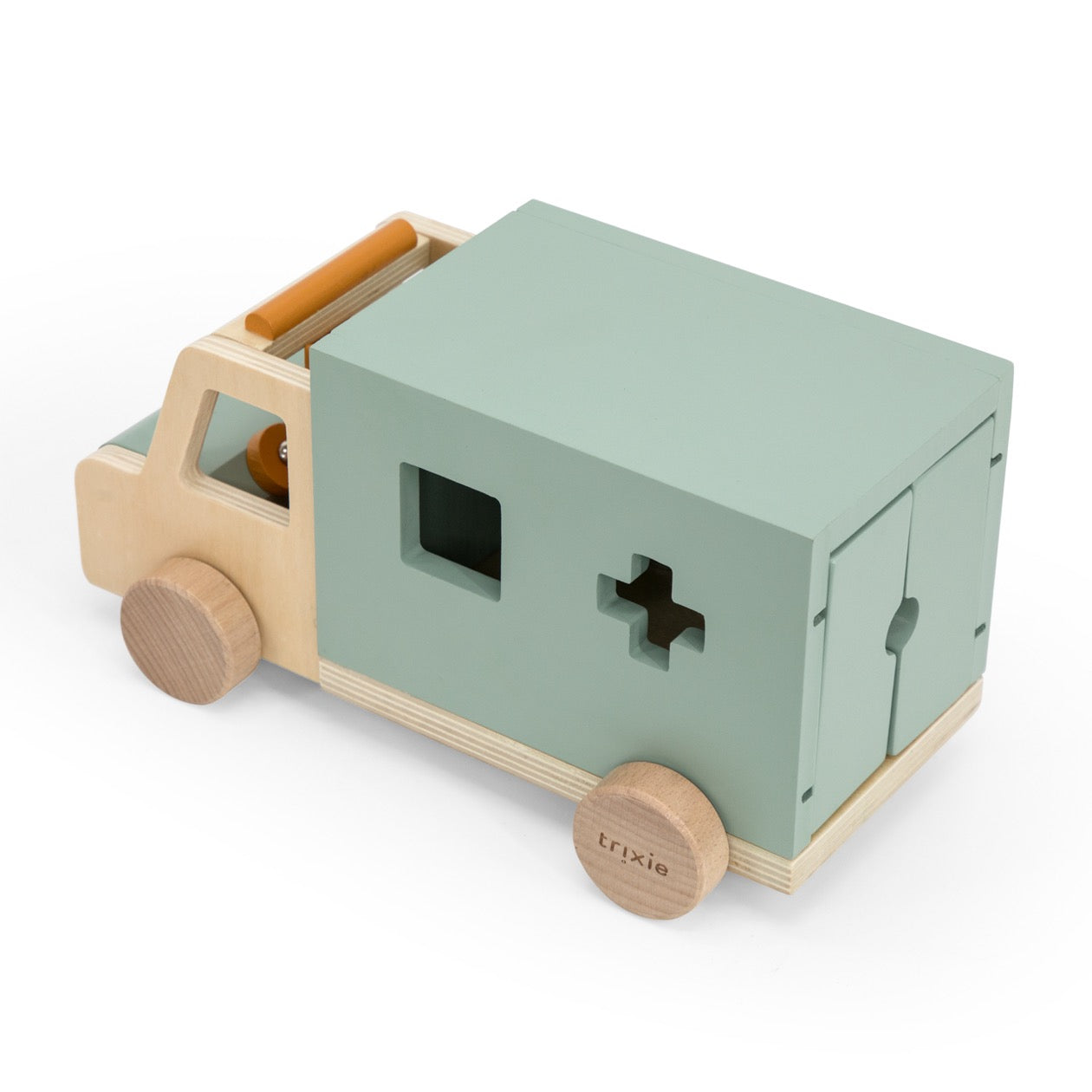 Trixie Tierischer Krankenwagen mit Holzfiguren - Spielset für kleine Retter 🚑