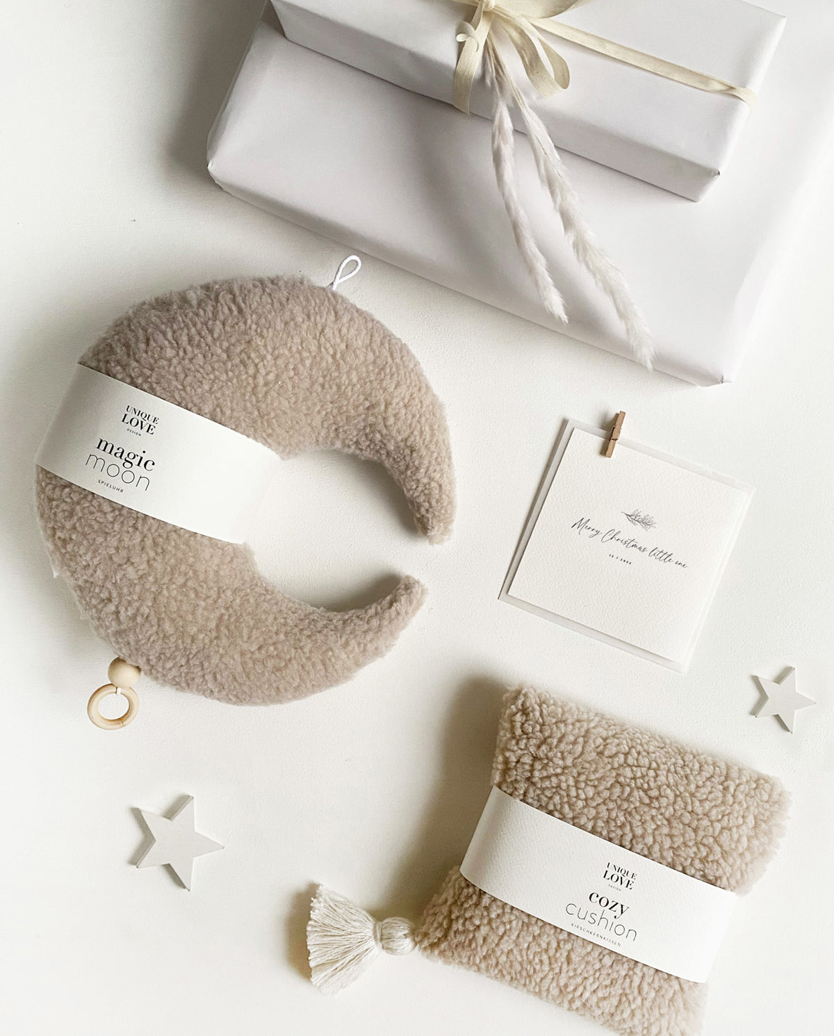 UNIQUE LOVE Set "Cozy Sand" Geschenk - tolles Geschenkset für alle, die Komfort und Gemütlichkeit lieben!