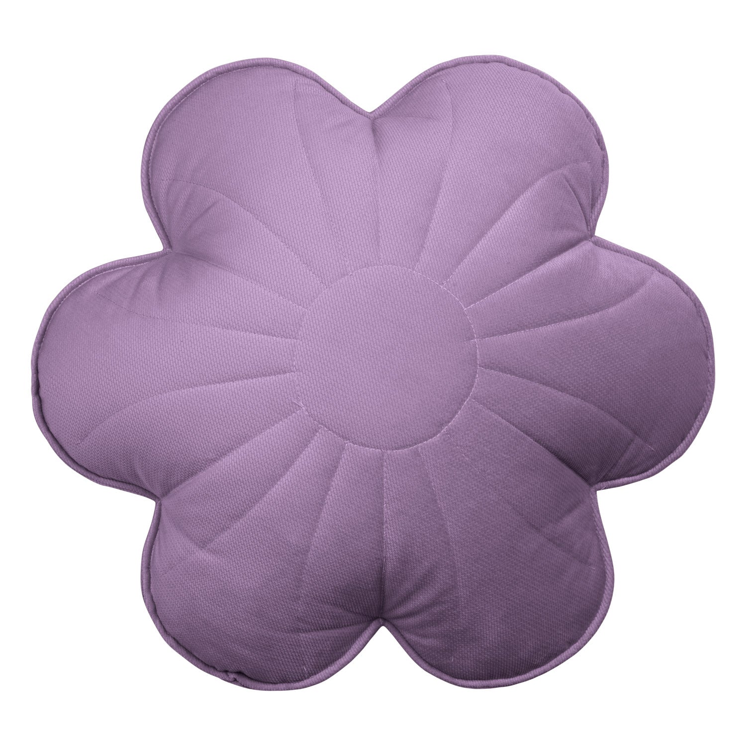 moimili Samtblütenkissen "Violett" - Kissen mit Blumenmuster in Violett