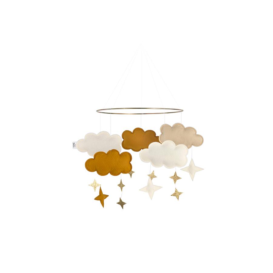 Baby Bello Dreamy Clouds of Honey Mustard - Magical Baby Mobile by Baby Bello 🌟