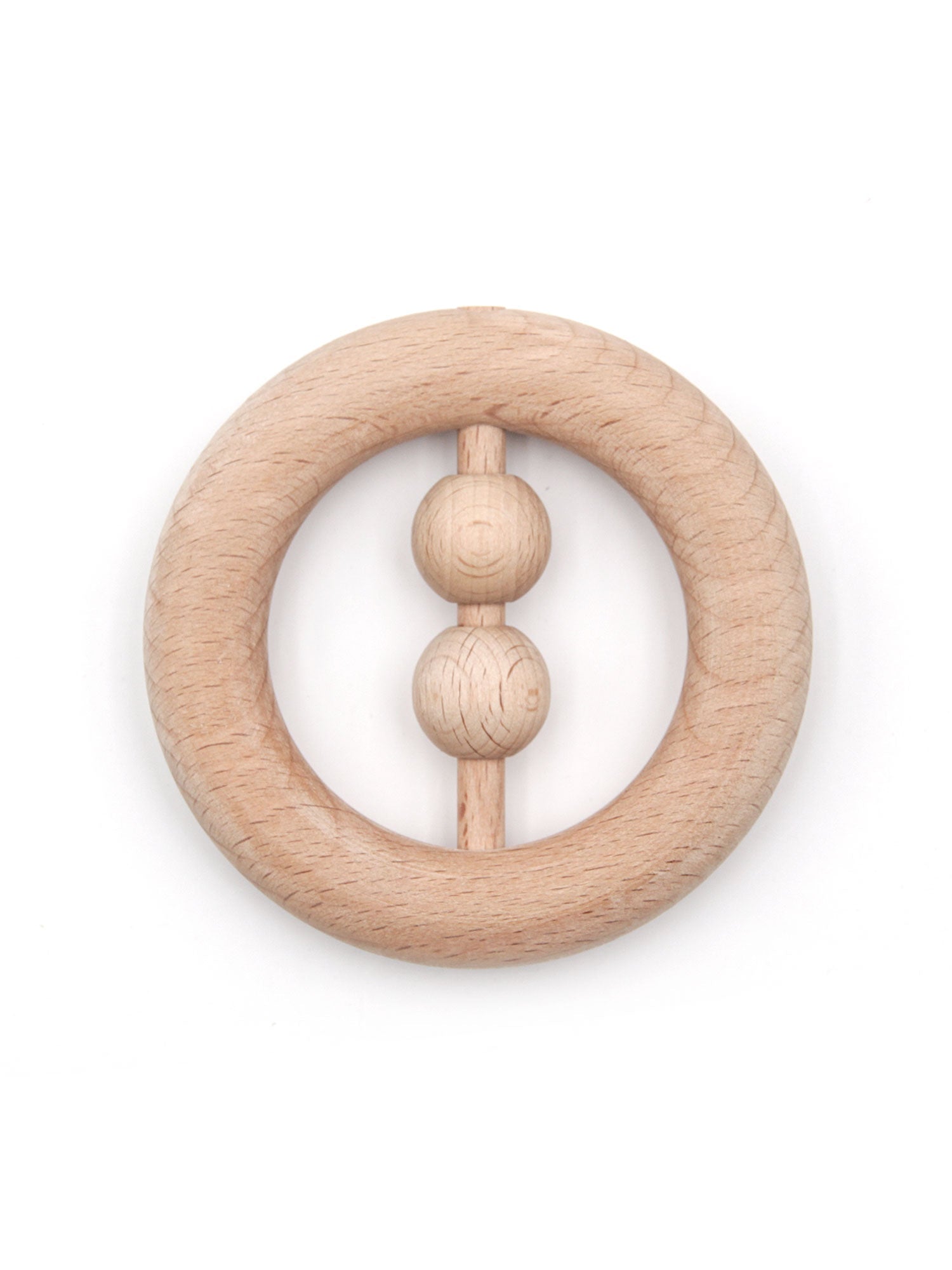 Kristin Weiss Manufaktur Buchen holz Premium || Holzrattle naturbelassen