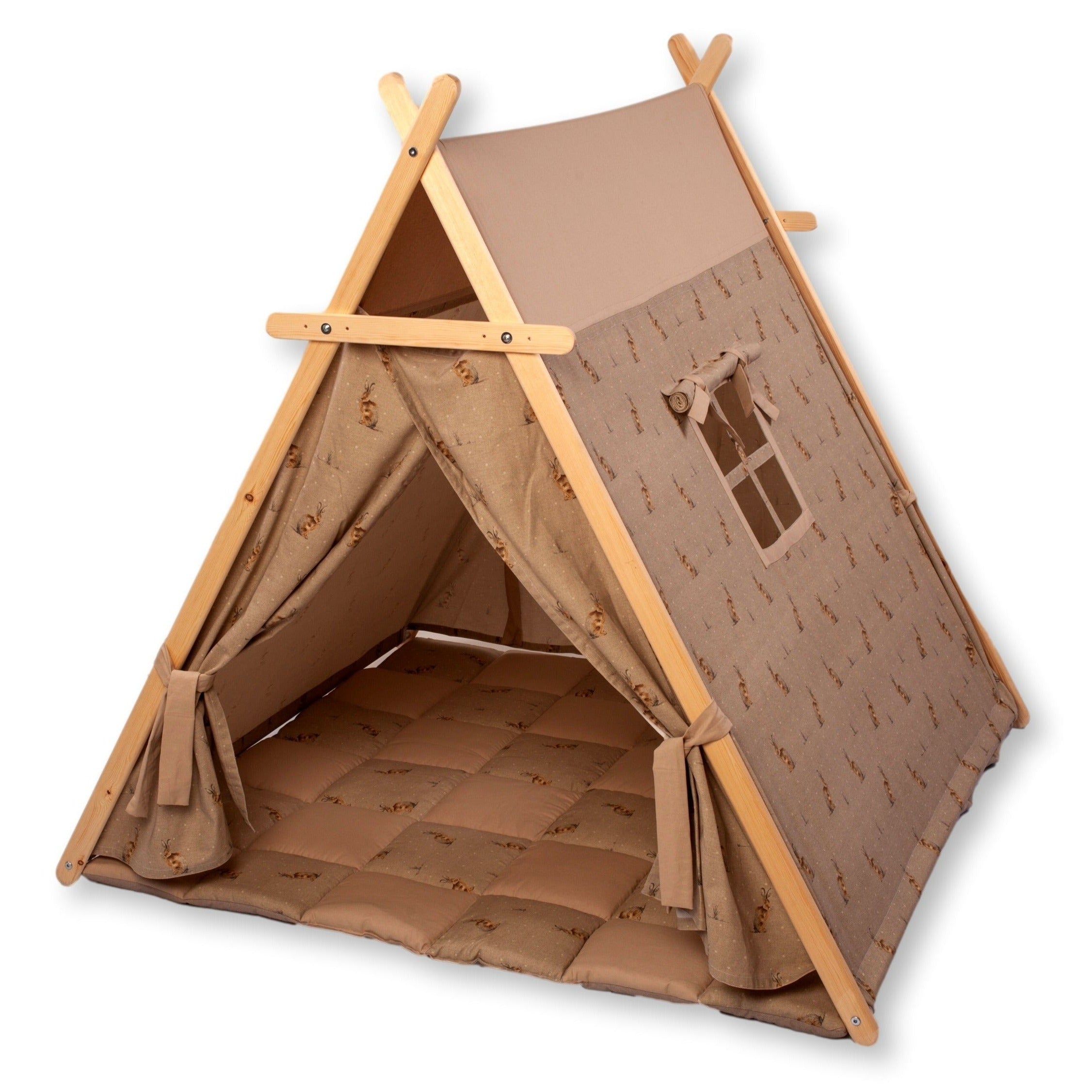 kidodido Spielzelt und Spielmatte für Hasen - Aktivitätszentrum für Kinder zum Spielen und Entspannen