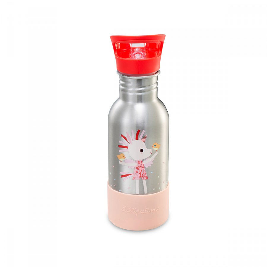 Lilliputiens Die zauberhafte "Rosenblüte" Edelstahl-Trinkflasche - Genieße deine Getränke mit Stil!