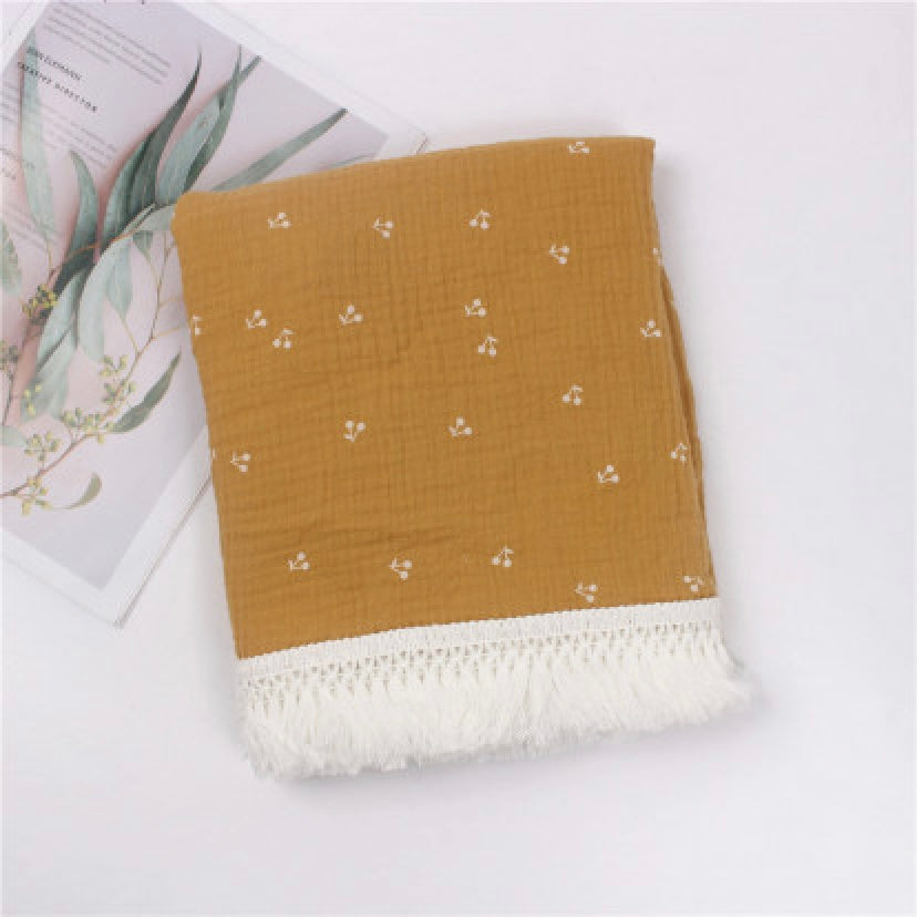 Annie & Charles Musselin-Decke Annie & Charles - Gemusterte Decke für Babys, damit sie sich in ihr Kuscheln können